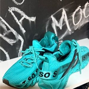 Stylish Kids' Teal Sneakers